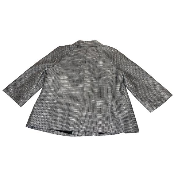 Christopher & Banks Women's Size XL Black & White Tweed Jacket/Blazer - Picture 3 of 8